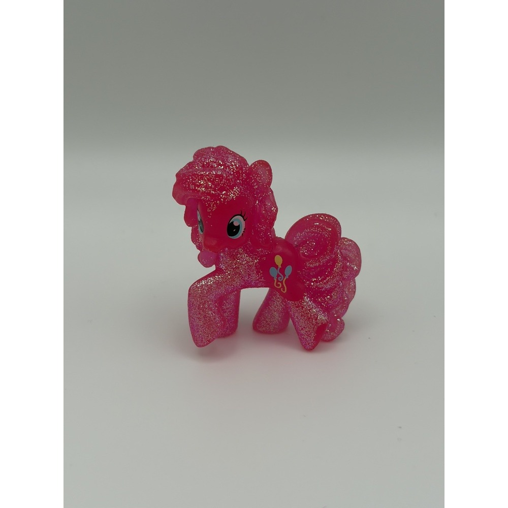My Little Pony PINKIE PIE Rare Hasbro Crystal Glitter Translucent Mini Figure